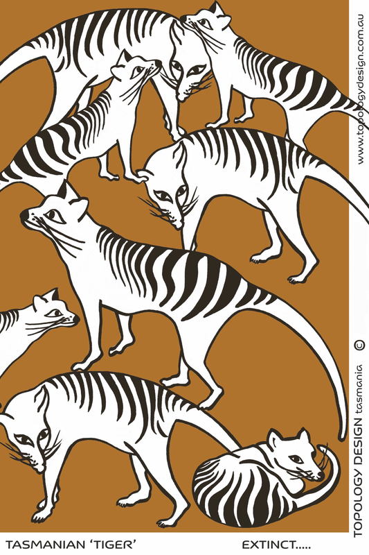 Tea Towel - Tasmanian Tiger