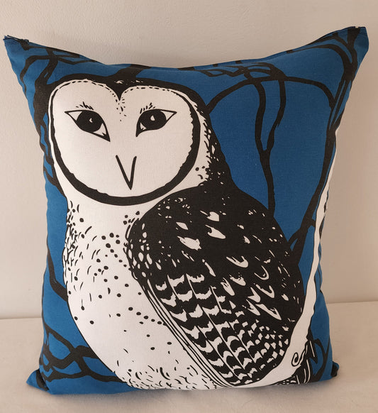 Cushion - Endangered Masked Owl (square)